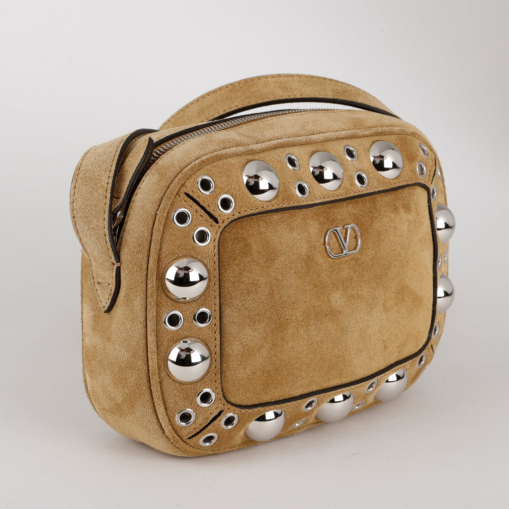 Nellcote Suede Crossbody, Havana Beige