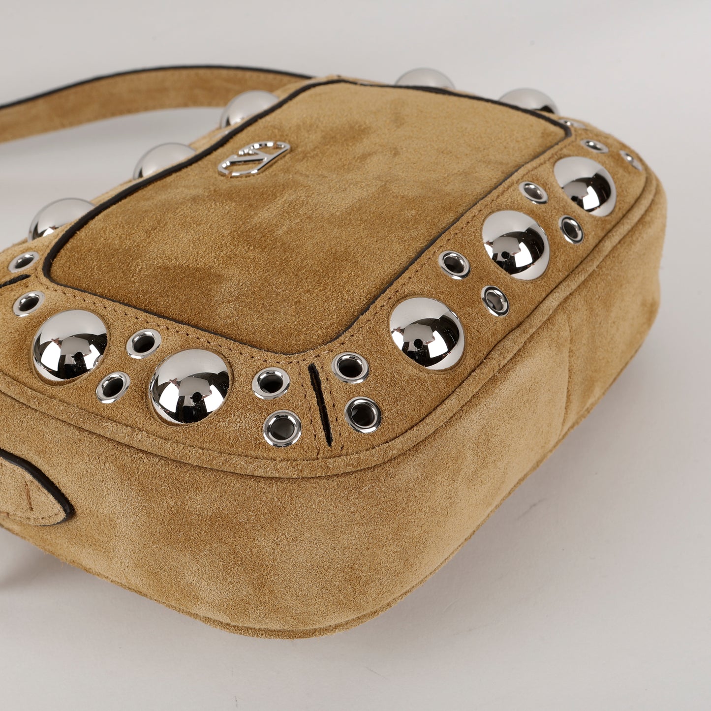 Nellcote Suede Crossbody, Havana Beige