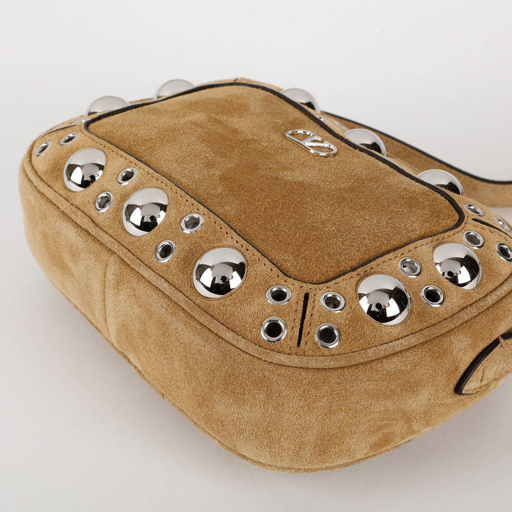 Nellcote Suede Crossbody, Havana Beige
