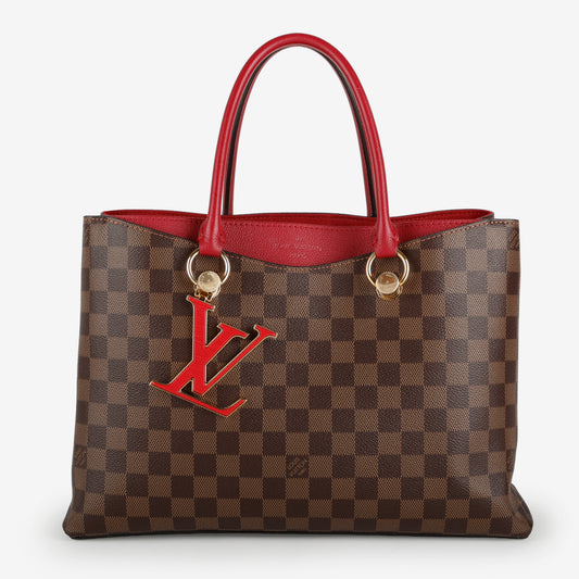 Riverside Tote, Damier Ebene/Fuschia