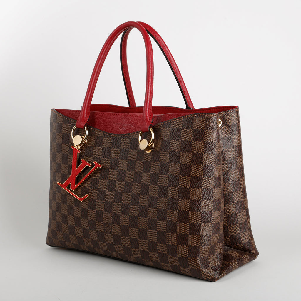 Riverside Tote, Damier Ebene/Fuschia
