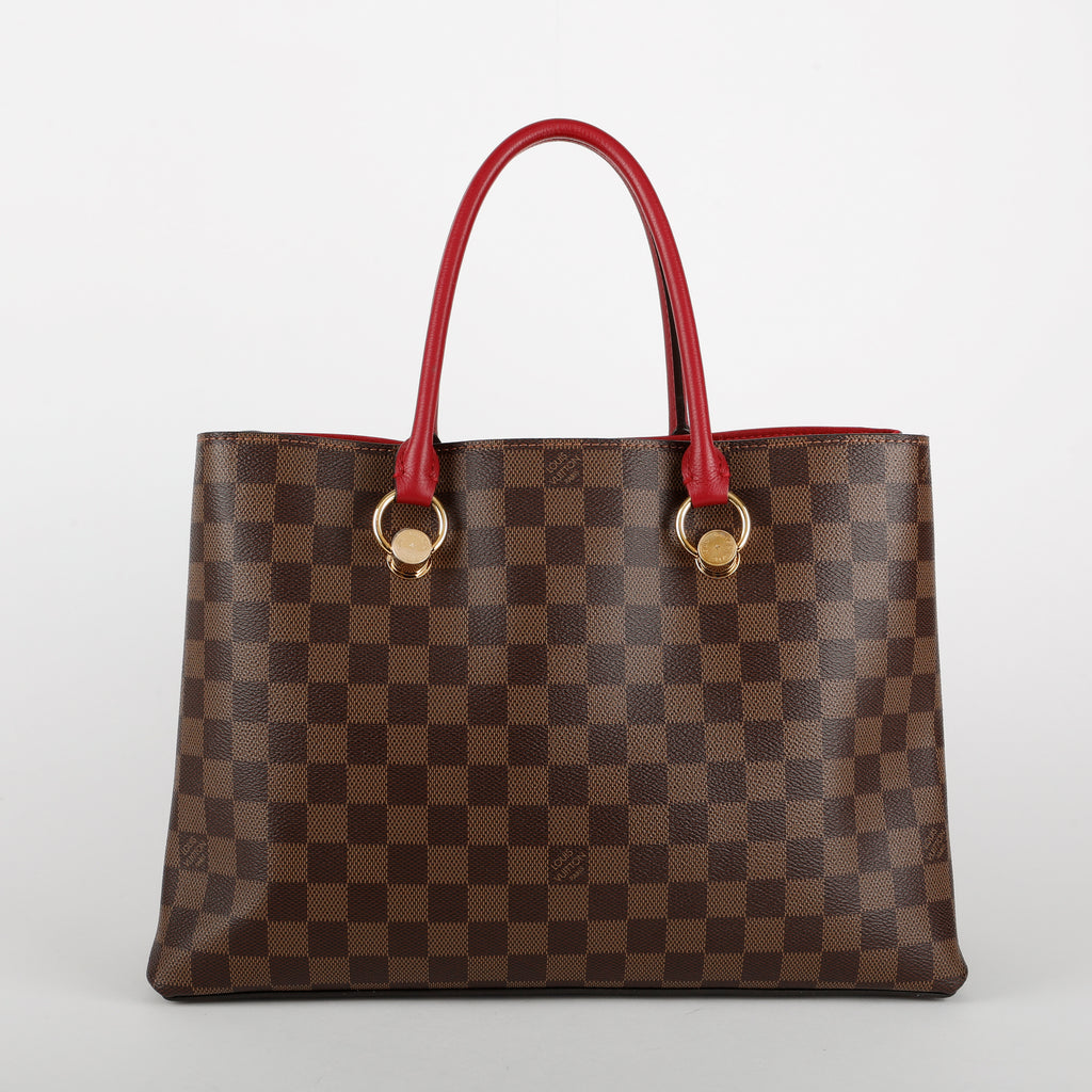 Riverside Tote, Damier Ebene/Fuschia