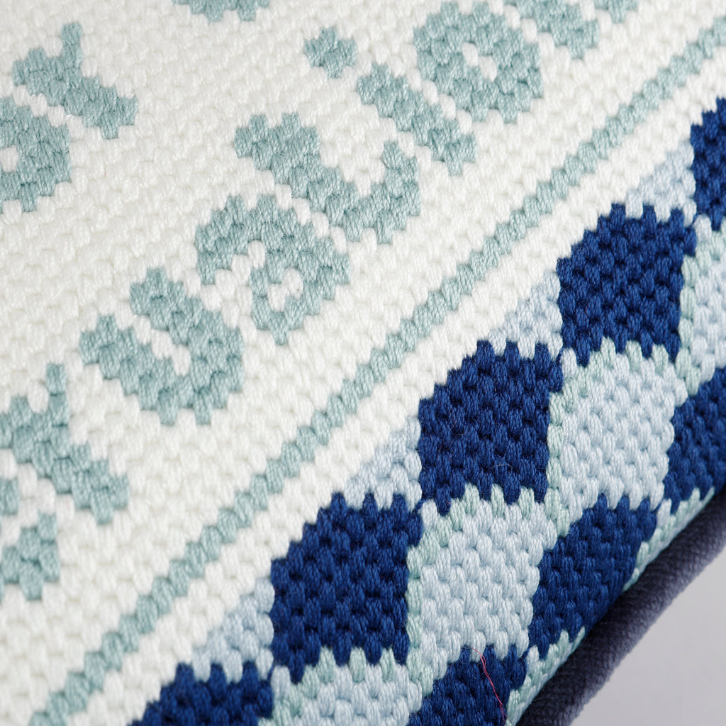 Reservations Needlepoint Pillow
