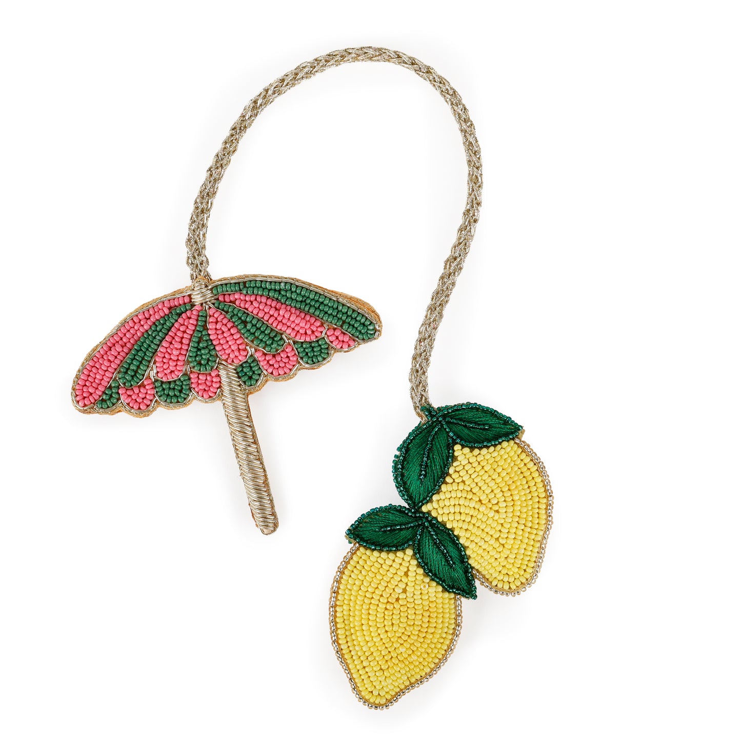 Dual Beaded Bag Charm,