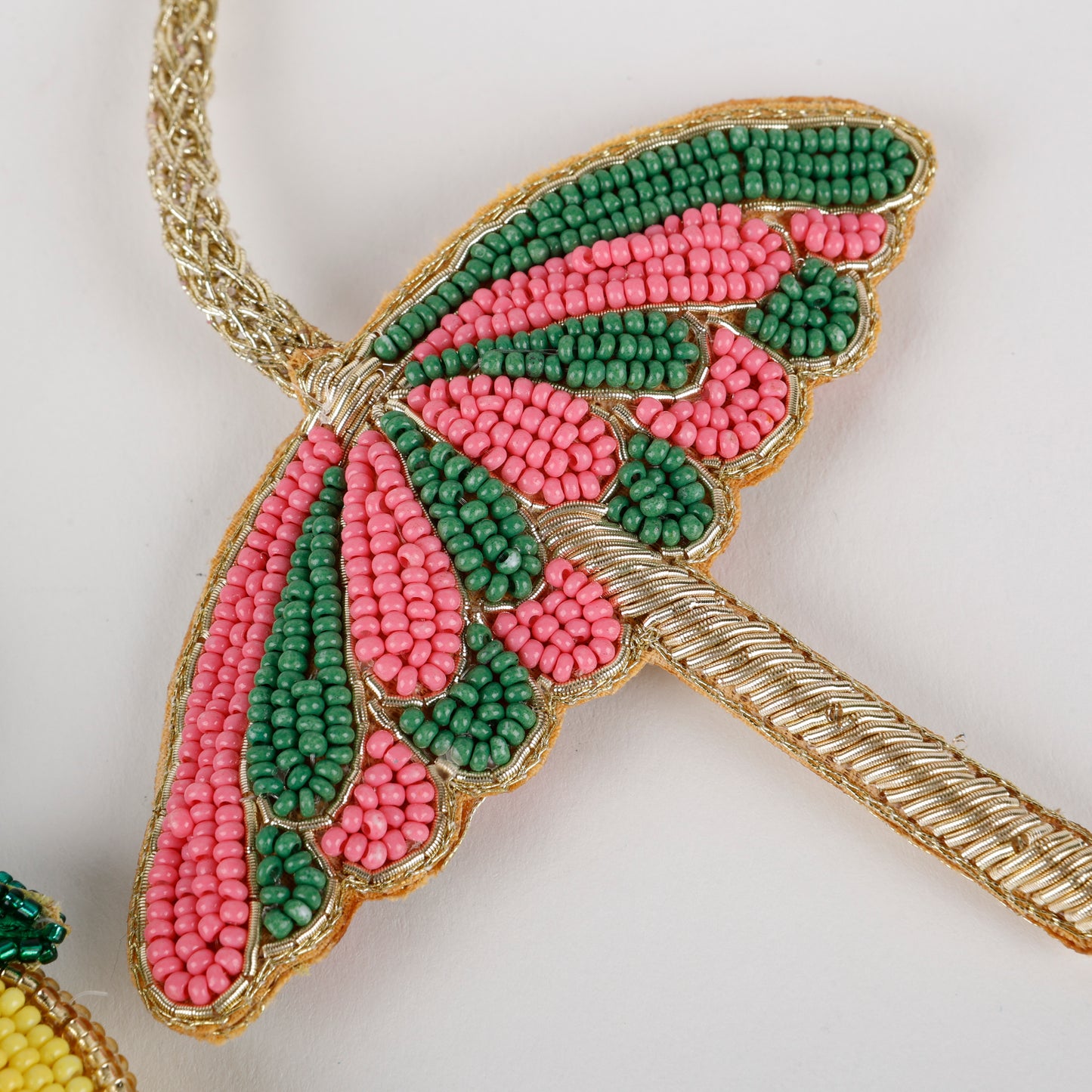 Dual Beaded Bag Charm,