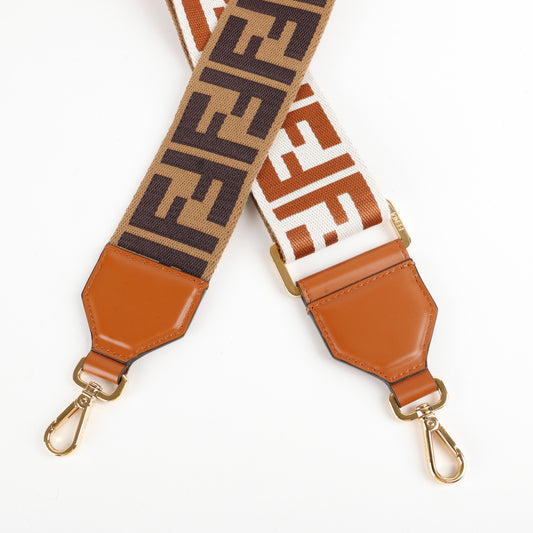 Brown Jacquard FF Wide Guitar Strap