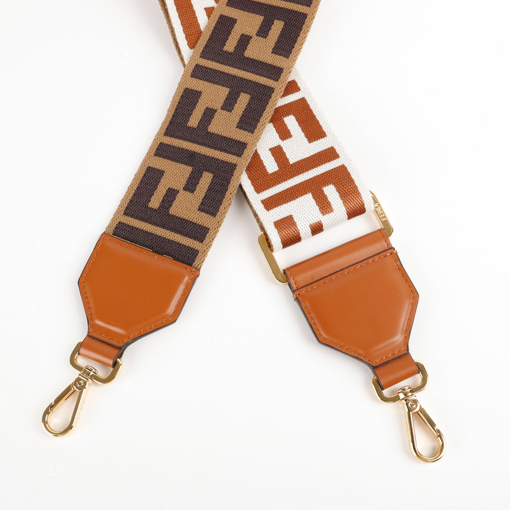 Brown Jacquard FF Wide Guitar Strap