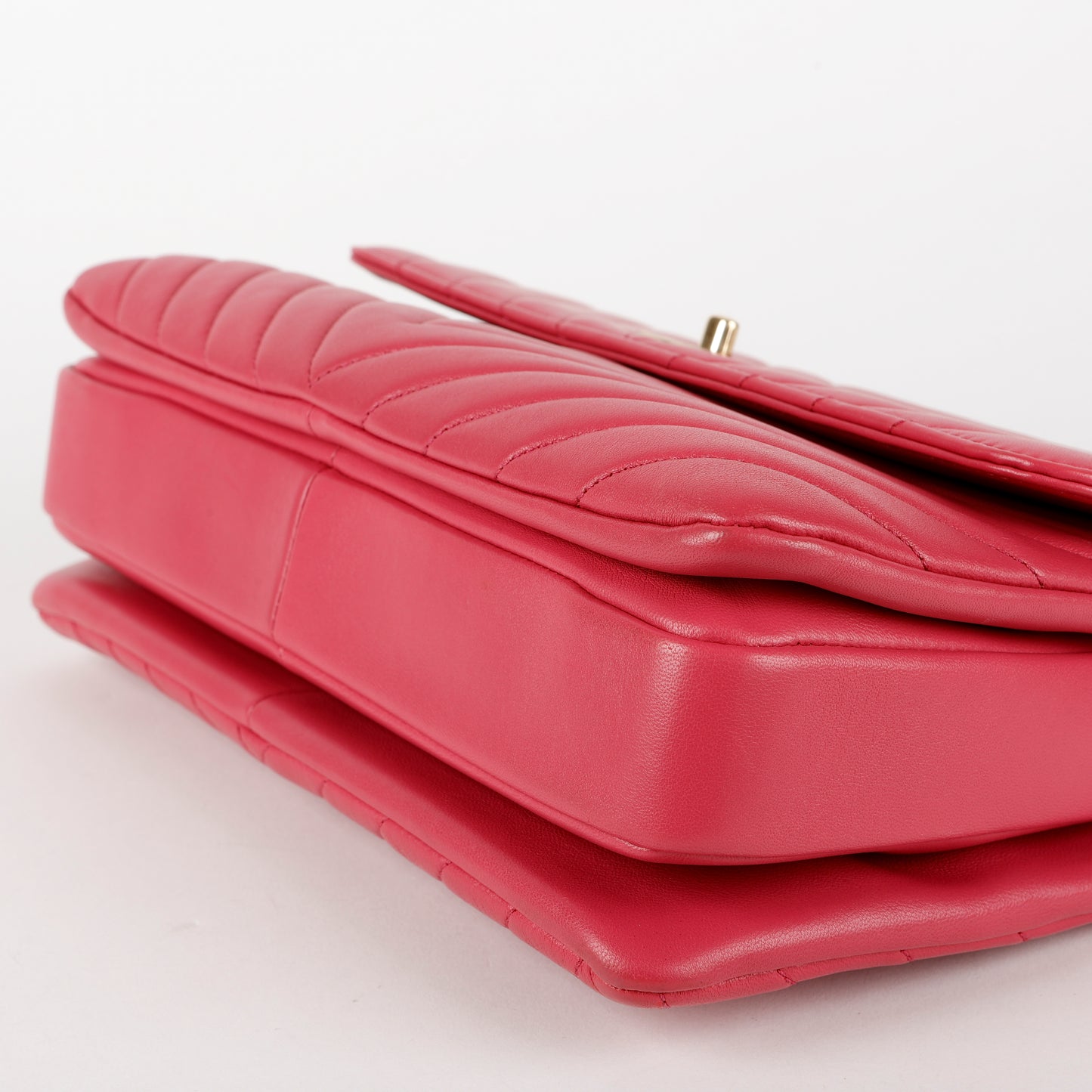 Medium Trendy, Fuschia Lambskin GHW