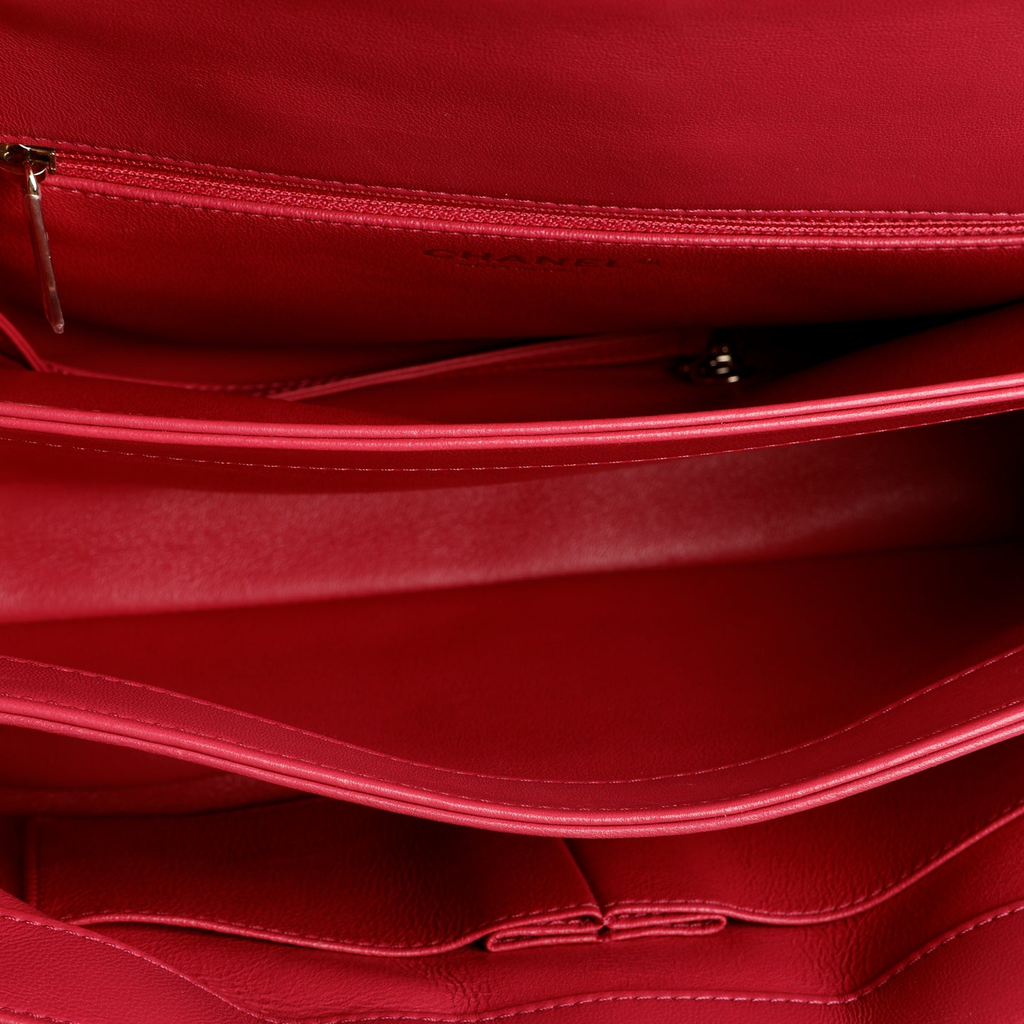Medium Trendy, Fuschia Lambskin GHW