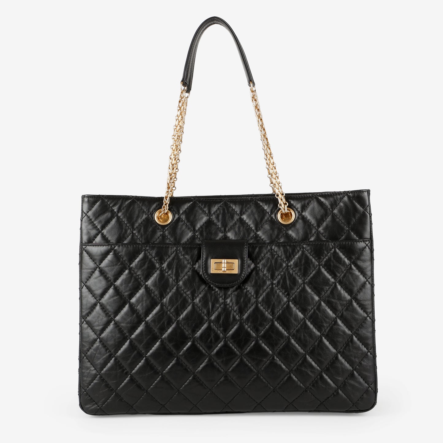 Front Pocket Reissue 2.55 Tote, Aged Calfskin