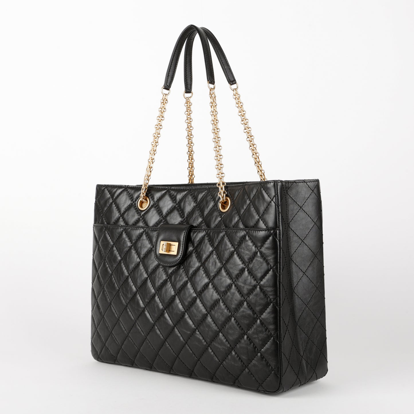 Front Pocket Reissue 2.55 Tote, Aged Calfskin