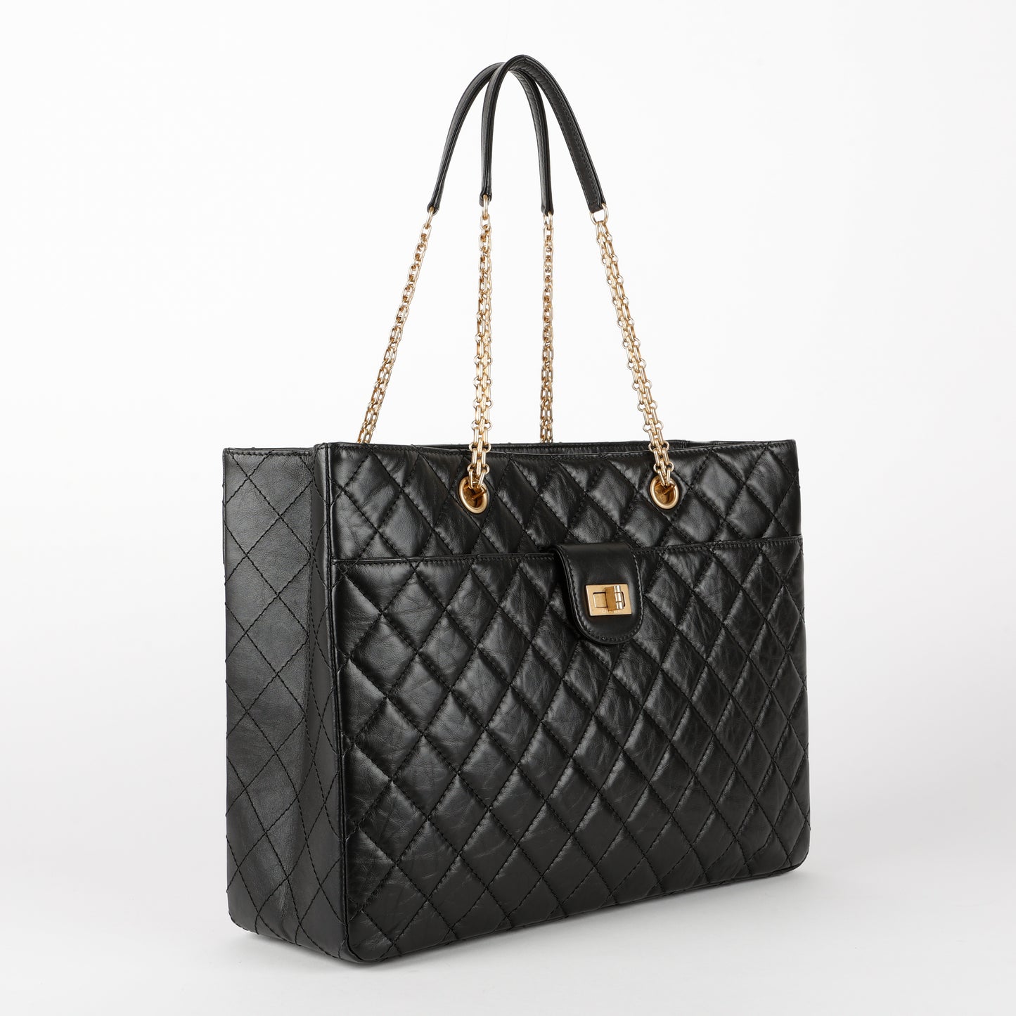 Front Pocket Reissue 2.55 Tote, Aged Calfskin