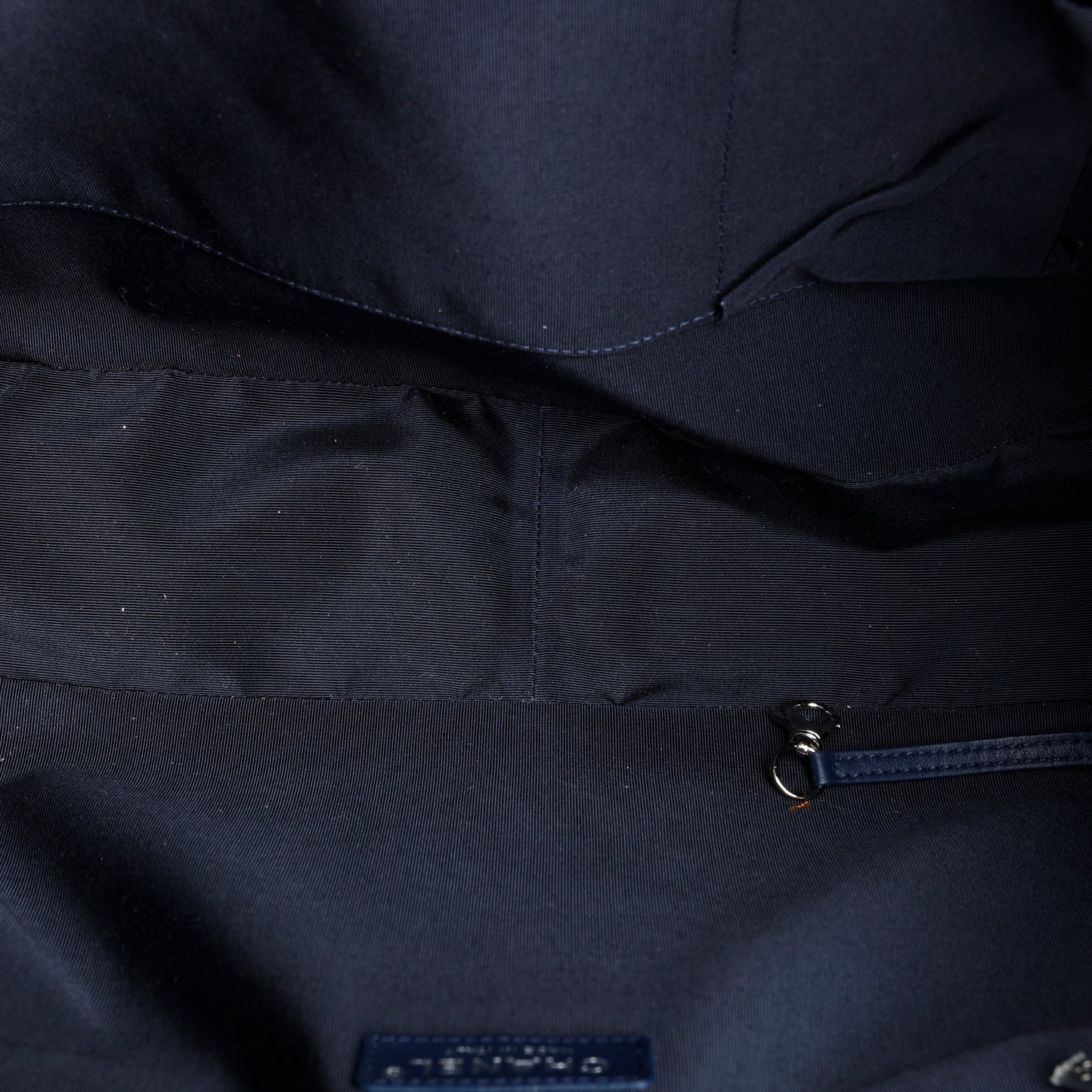 Timeless Shopping Tote, Navy Blue Lambskin