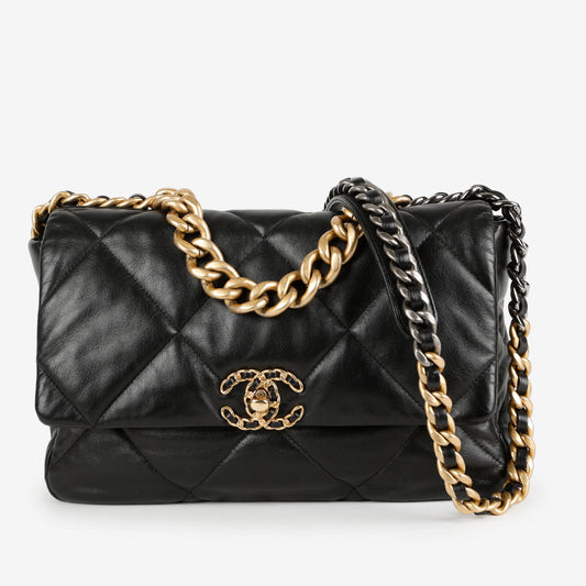 Large 19, Black Lambskin
