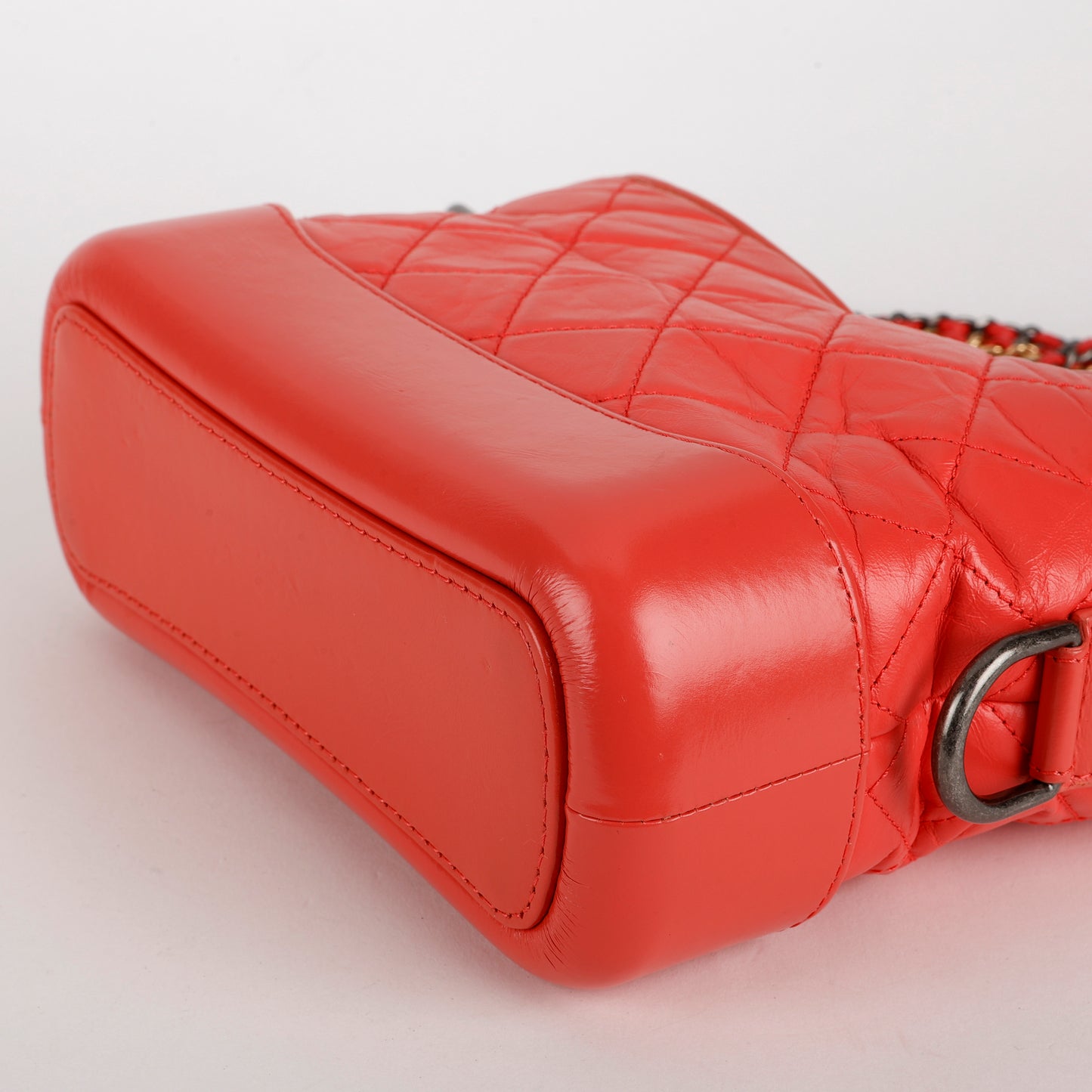 Small Gabrielle Hobo, Coral Aged Calfskin