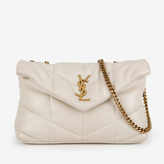Toy Lou Puffer, Cream GHW