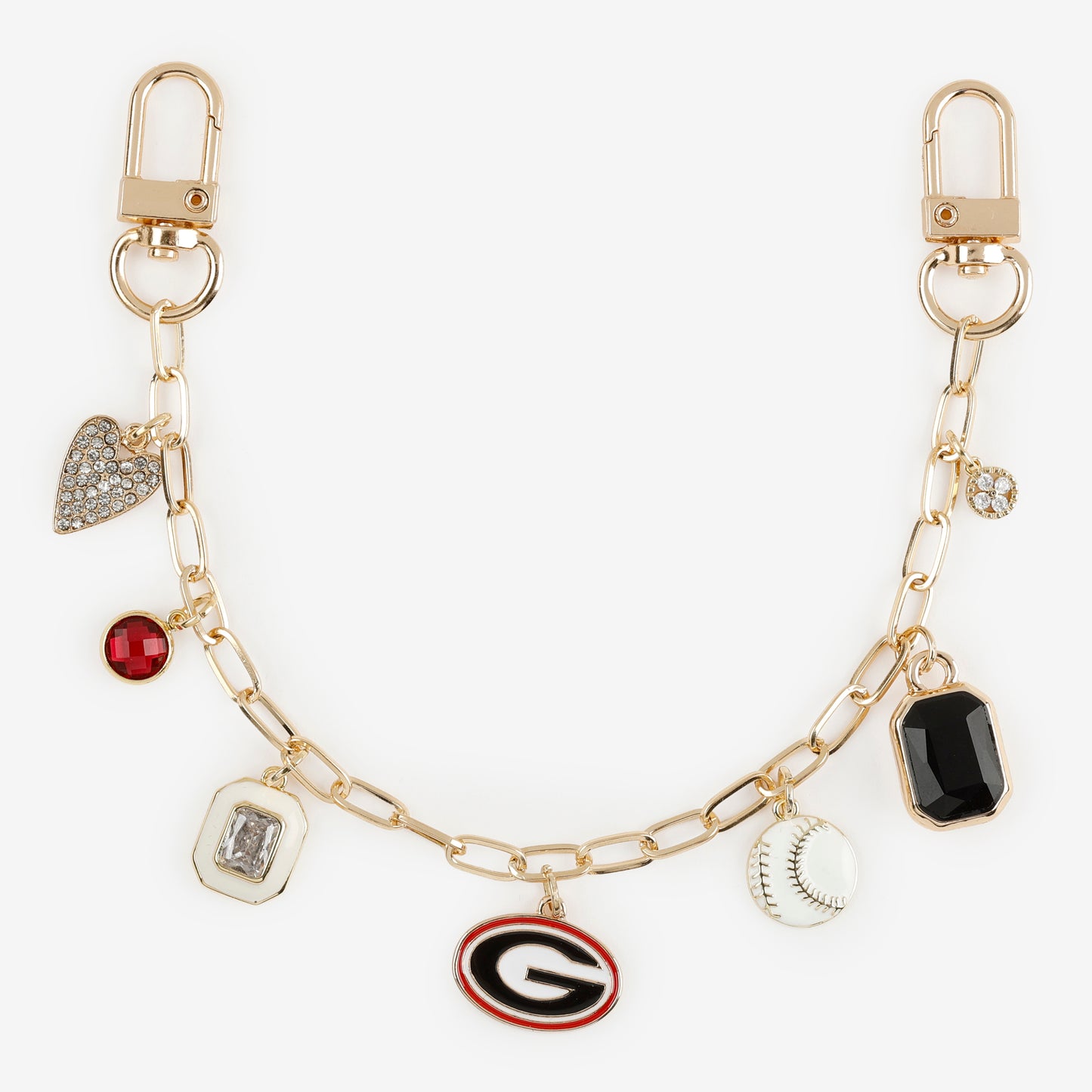 "Bulldog Baseball" Bag Charm