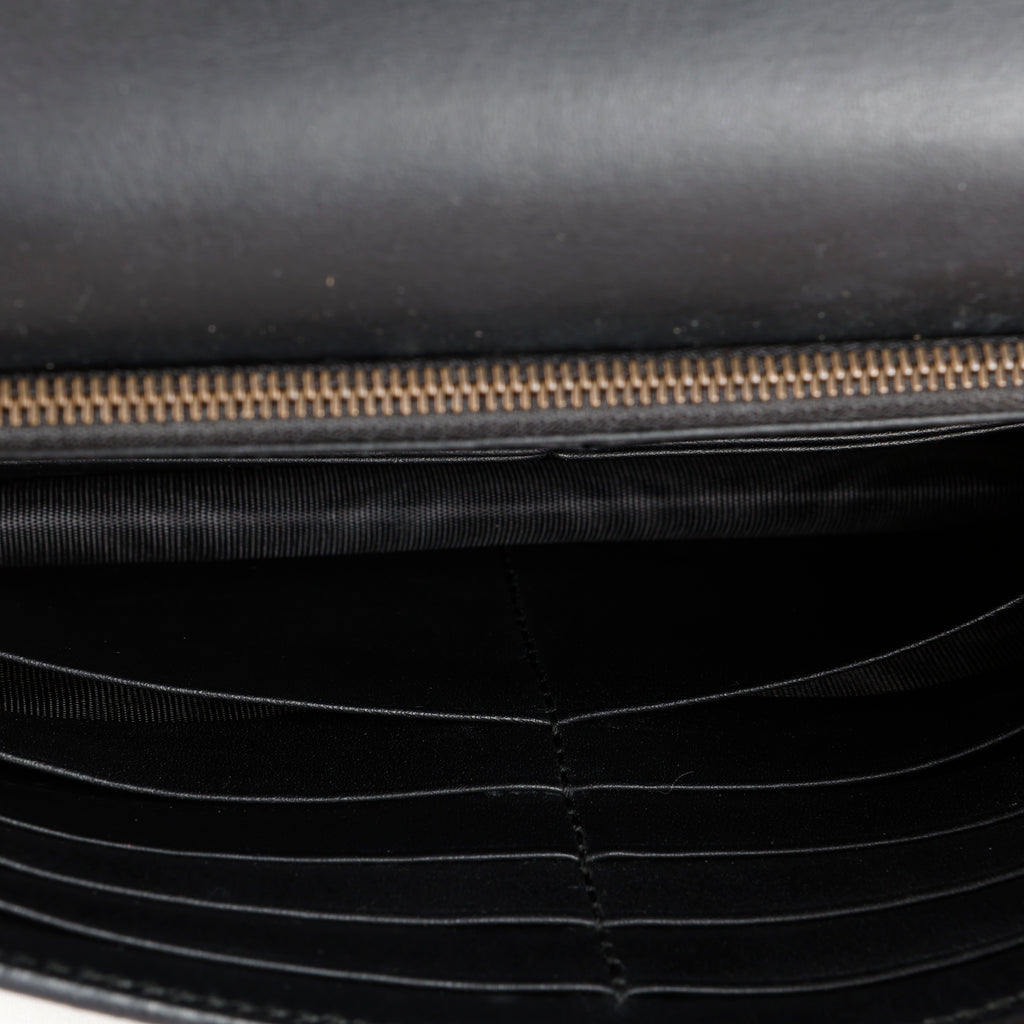 GG Pearl Wallet On Chain, Black/Canvas