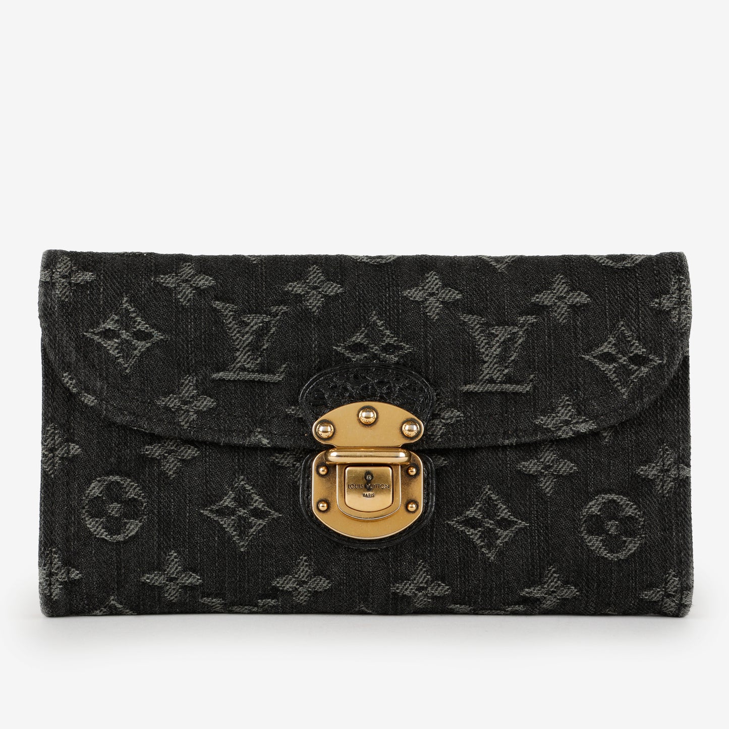 Amelia Wallet, Dark Denim