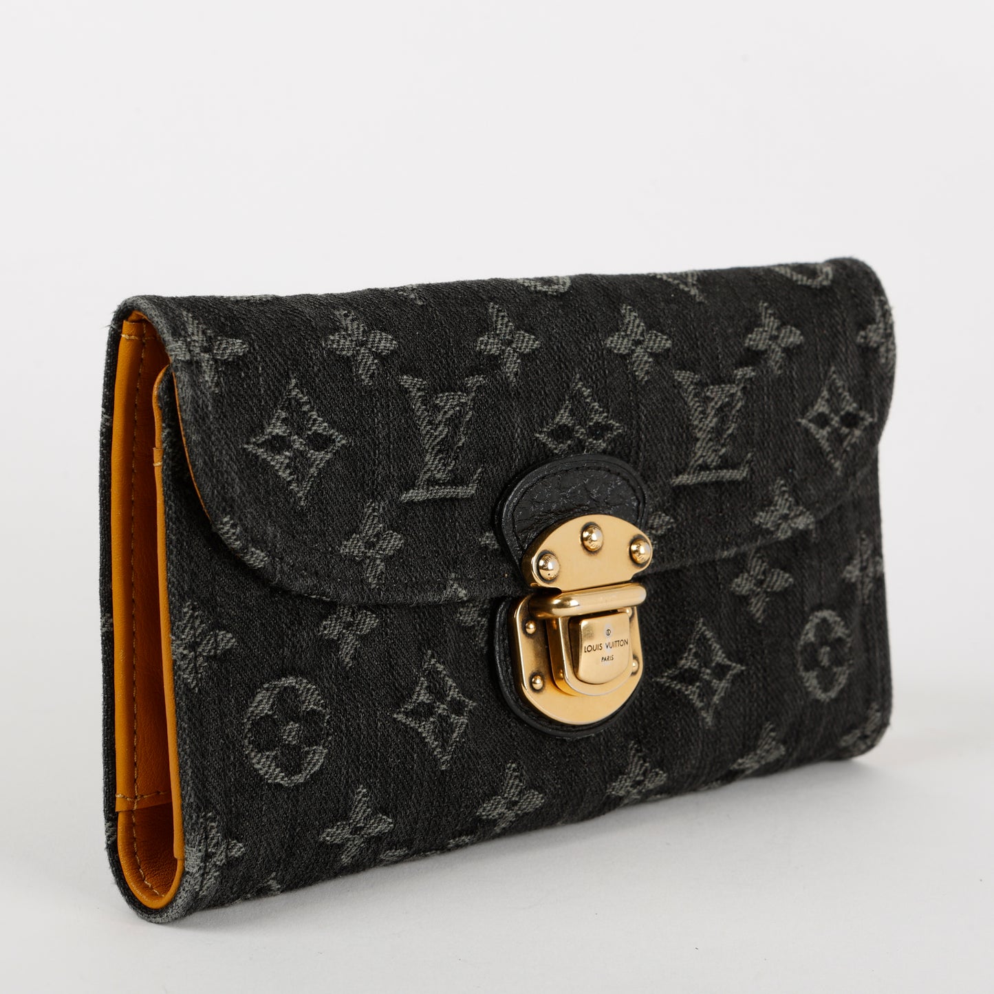 Amelia Wallet, Dark Denim