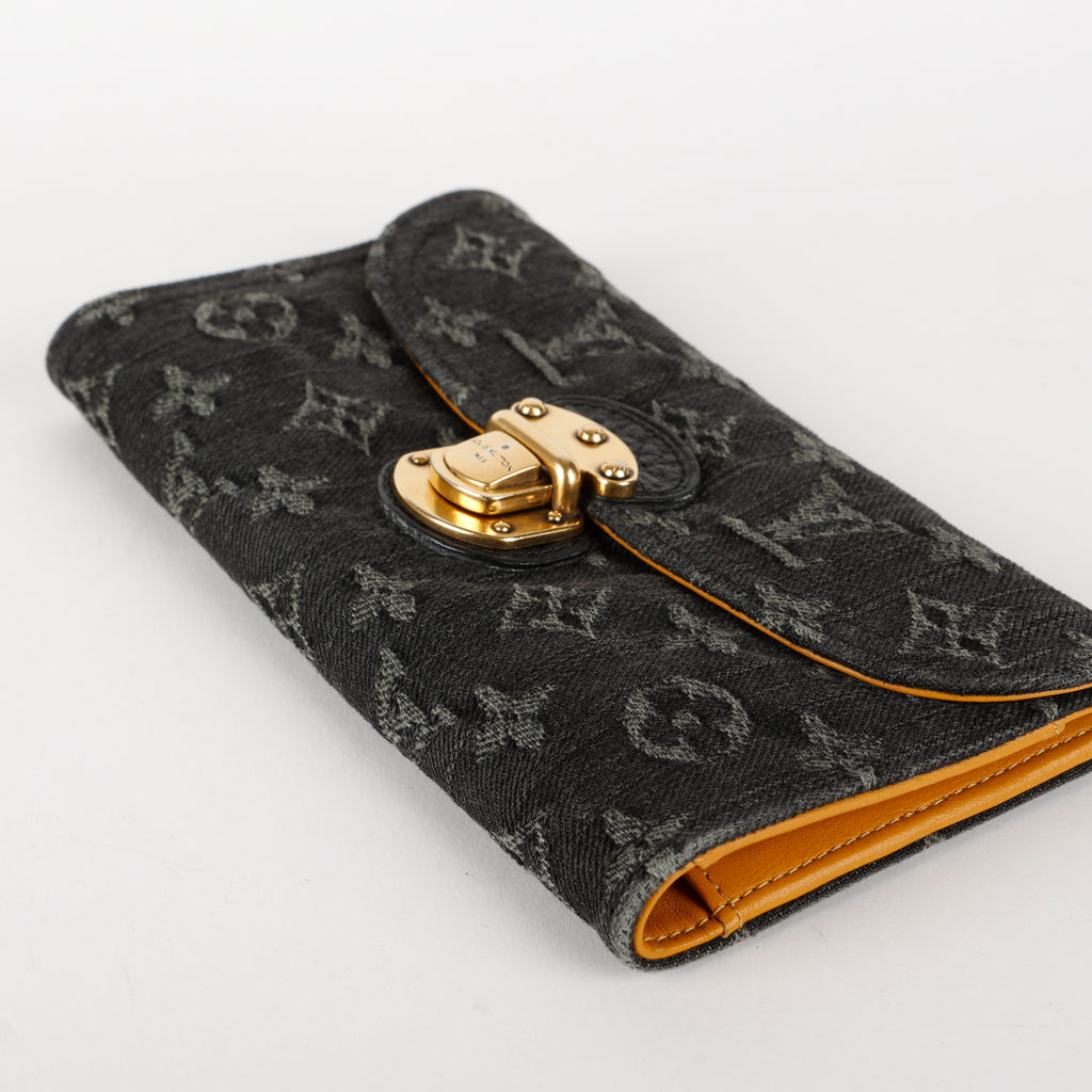 Amelia Wallet, Dark Denim