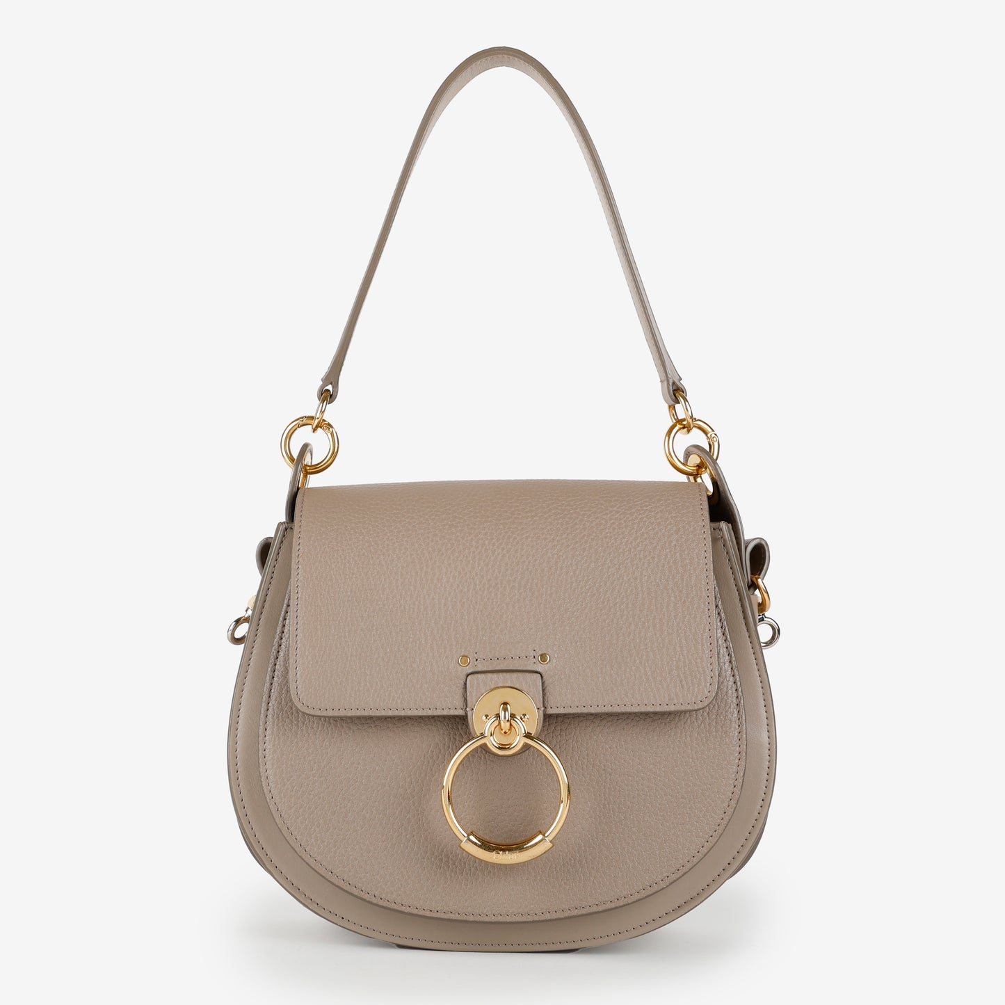 Medium Tess Shoulder Bag, Motty Grey