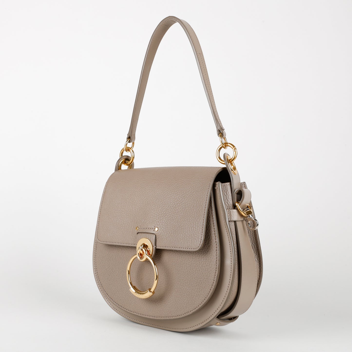 Medium Tess Shoulder Bag, Motty Grey