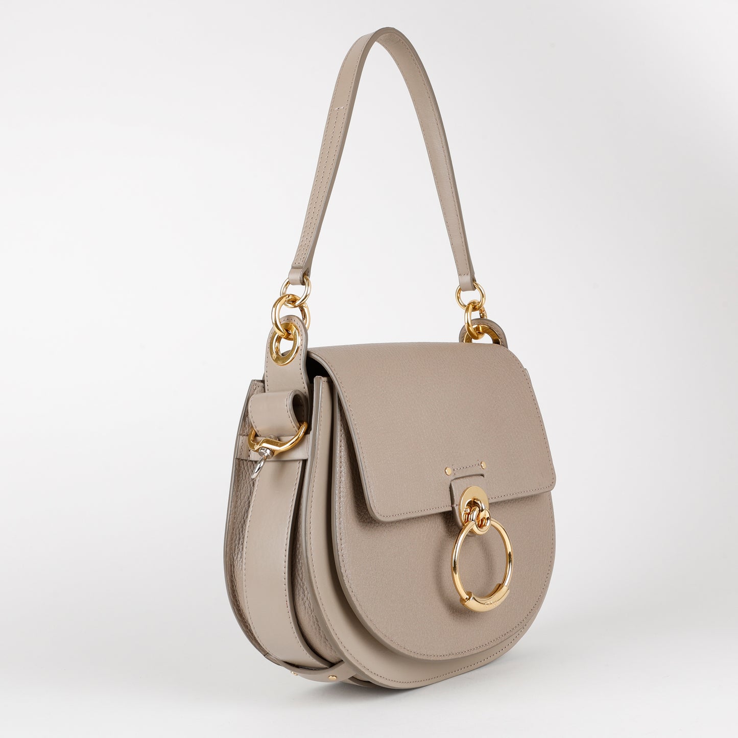 Medium Tess Shoulder Bag, Motty Grey