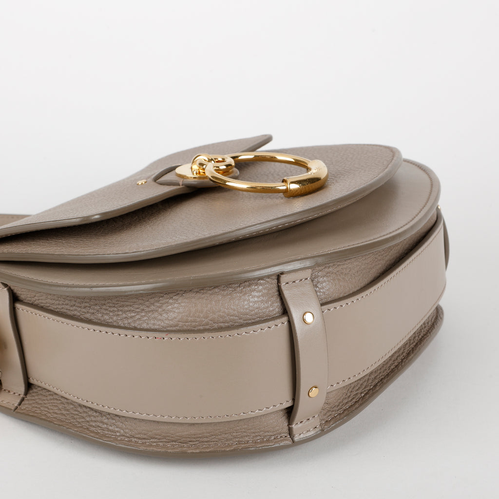 Medium Tess Shoulder Bag, Motty Grey