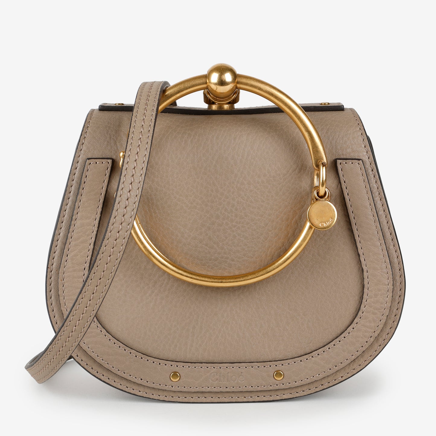 Small Nile Crossbody Bag, Motty Grey