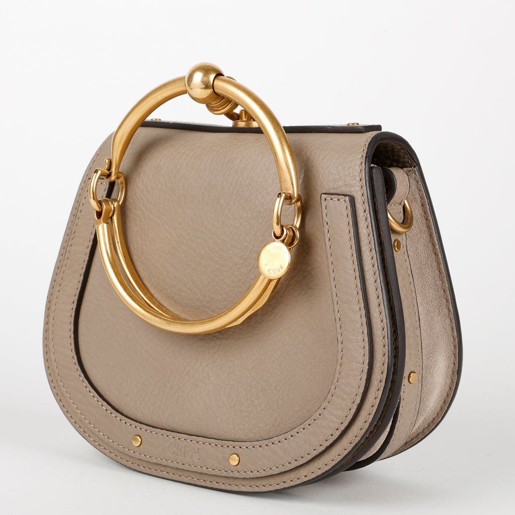 Small Nile Crossbody Bag, Motty Grey