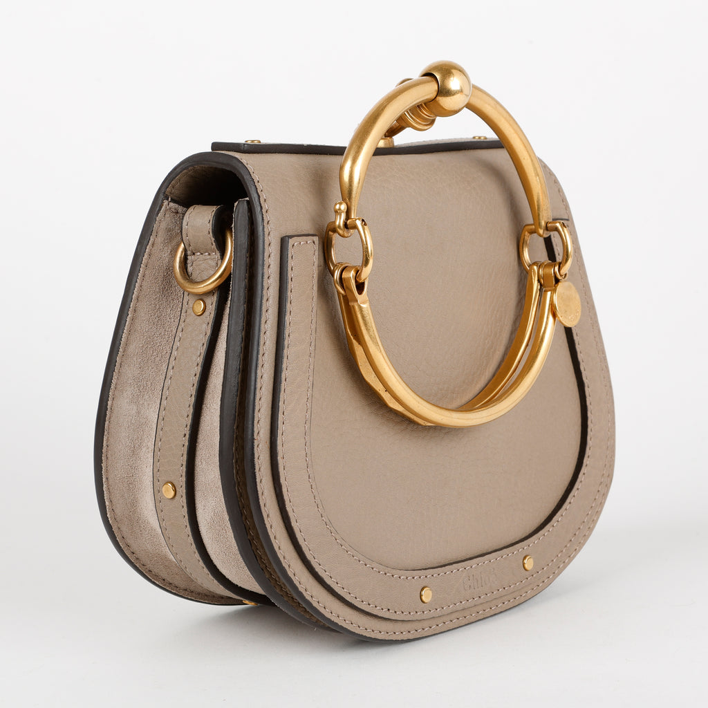 Small Nile Crossbody Bag, Motty Grey