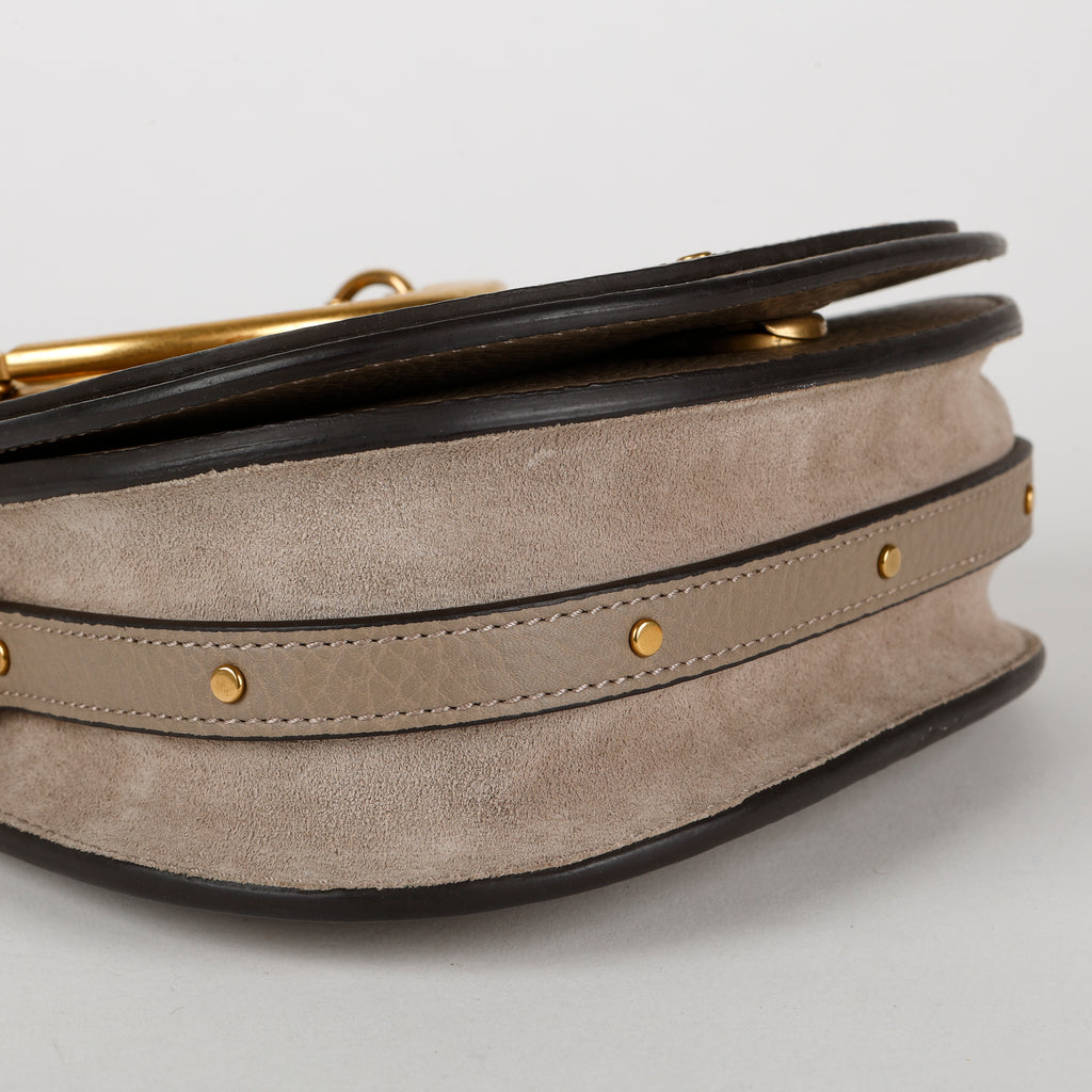 Small Nile Crossbody Bag, Motty Grey