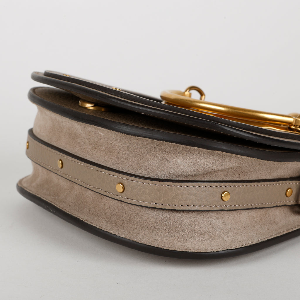 Small Nile Crossbody Bag, Motty Grey