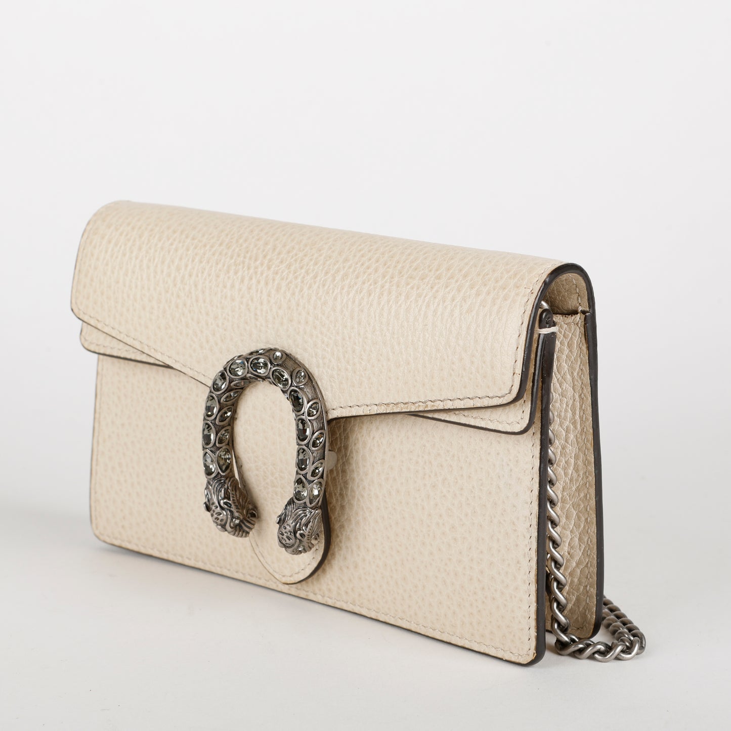 Super Mini Dionysus Wallet on Chain, Cream