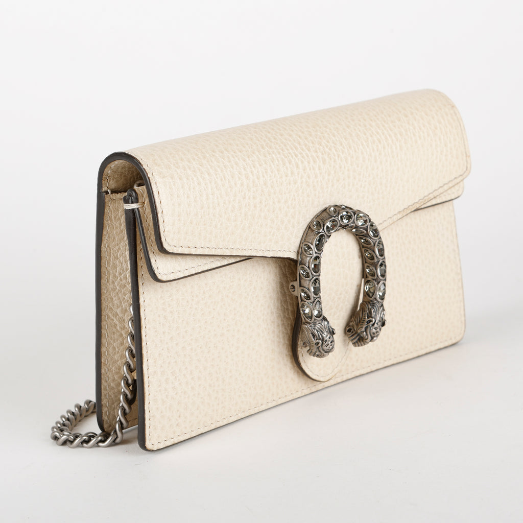 Super Mini Dionysus Wallet on Chain, Cream