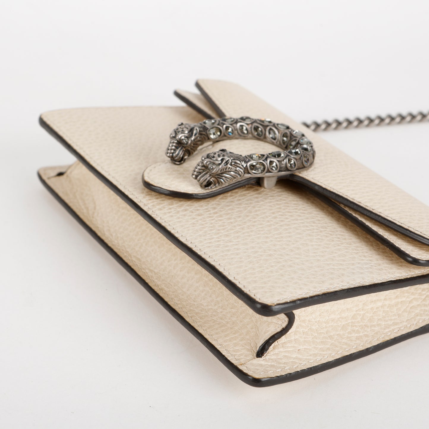 Super Mini Dionysus Wallet on Chain, Cream