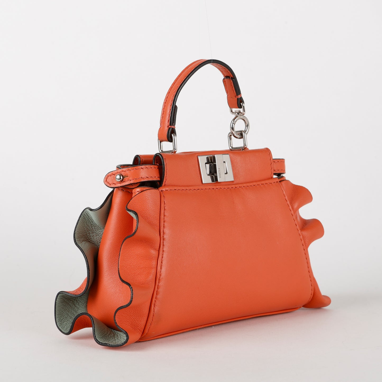 Micro Ruffle Peekaboo, Peach/Mint