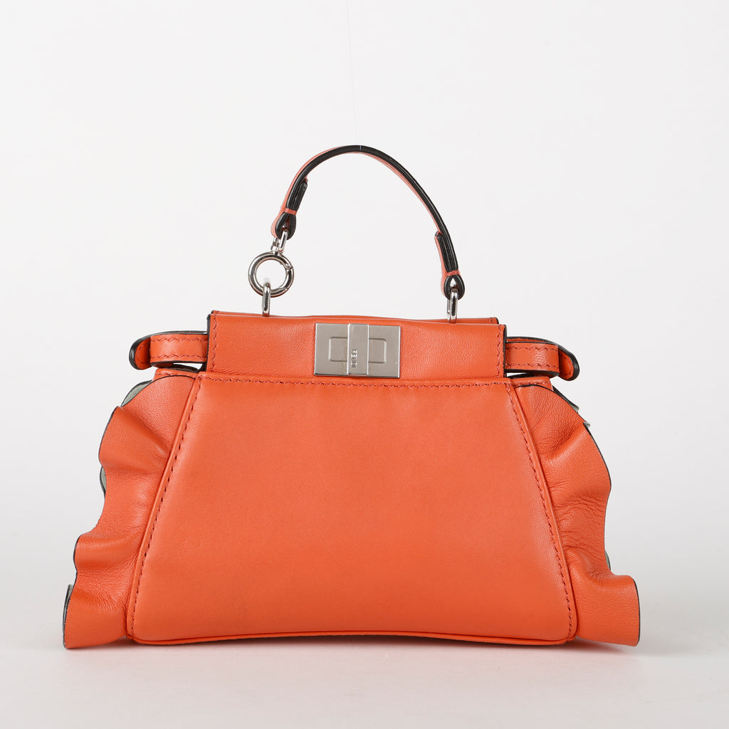 Micro Ruffle Peekaboo, Peach/Mint