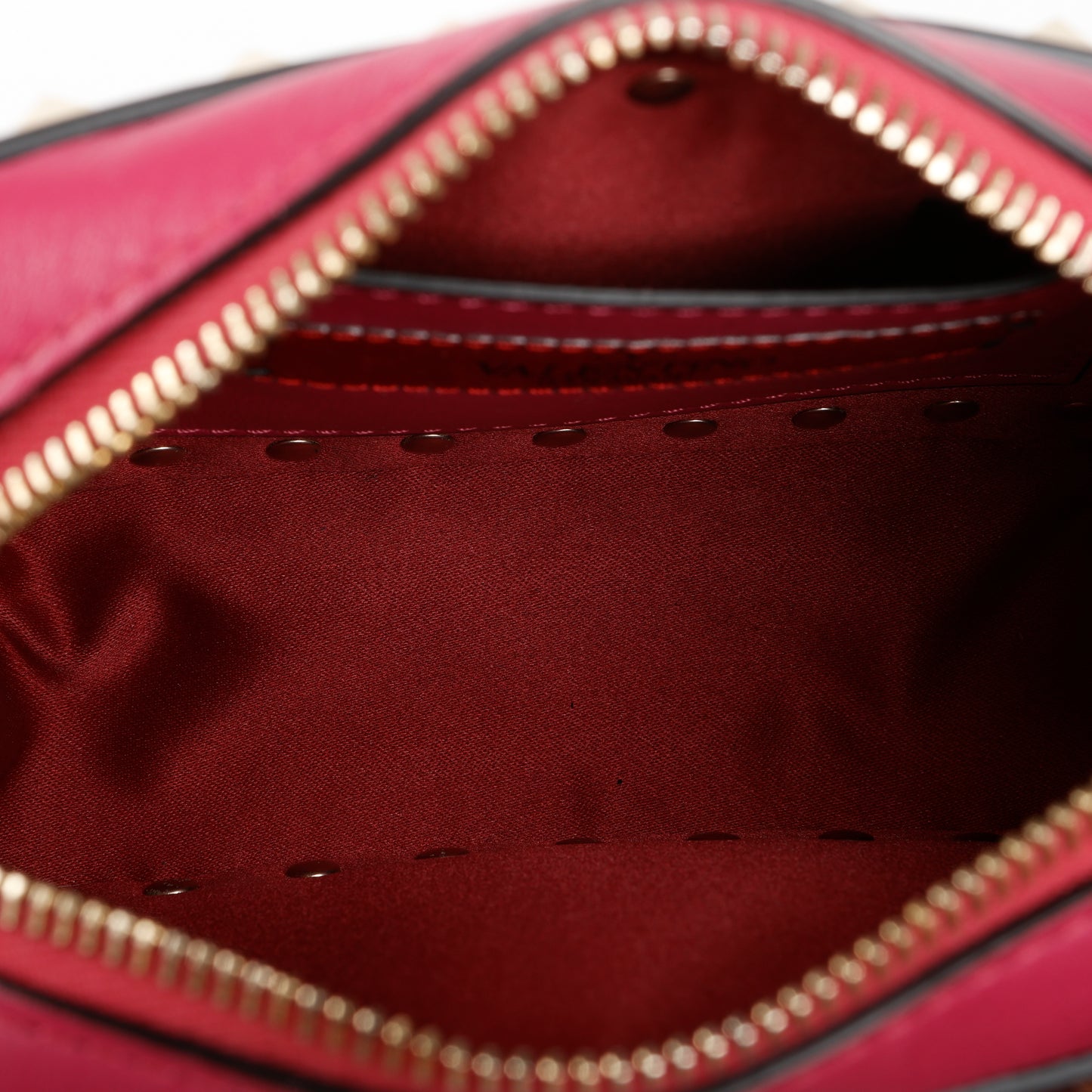 Mini Colorblock Rockstud Camera Bag, Fuchsia