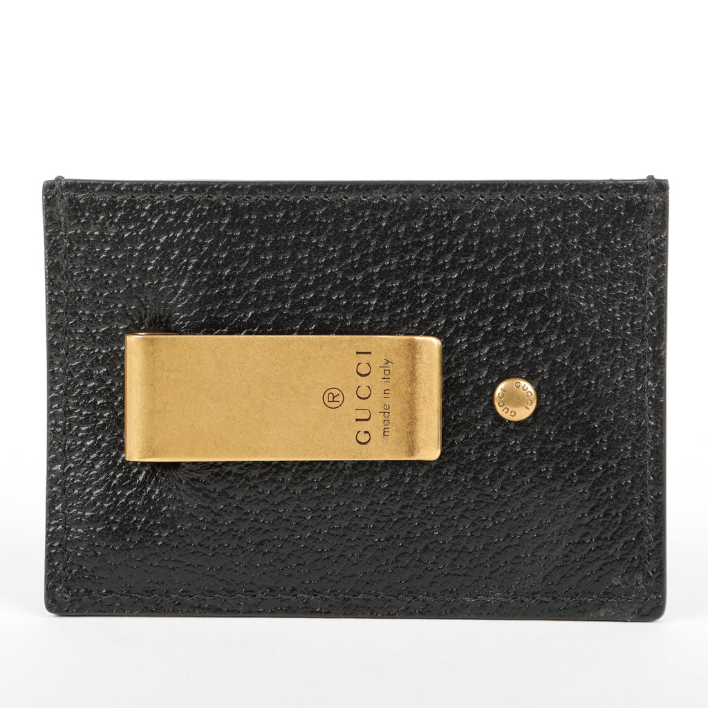 Marmont Money Clip, Black Calfskin