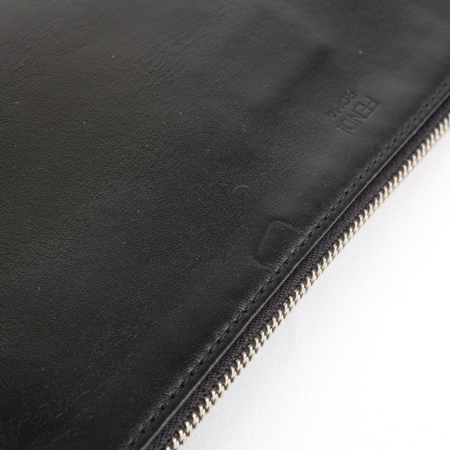 Crystal Karlito Zip Pouch, Black