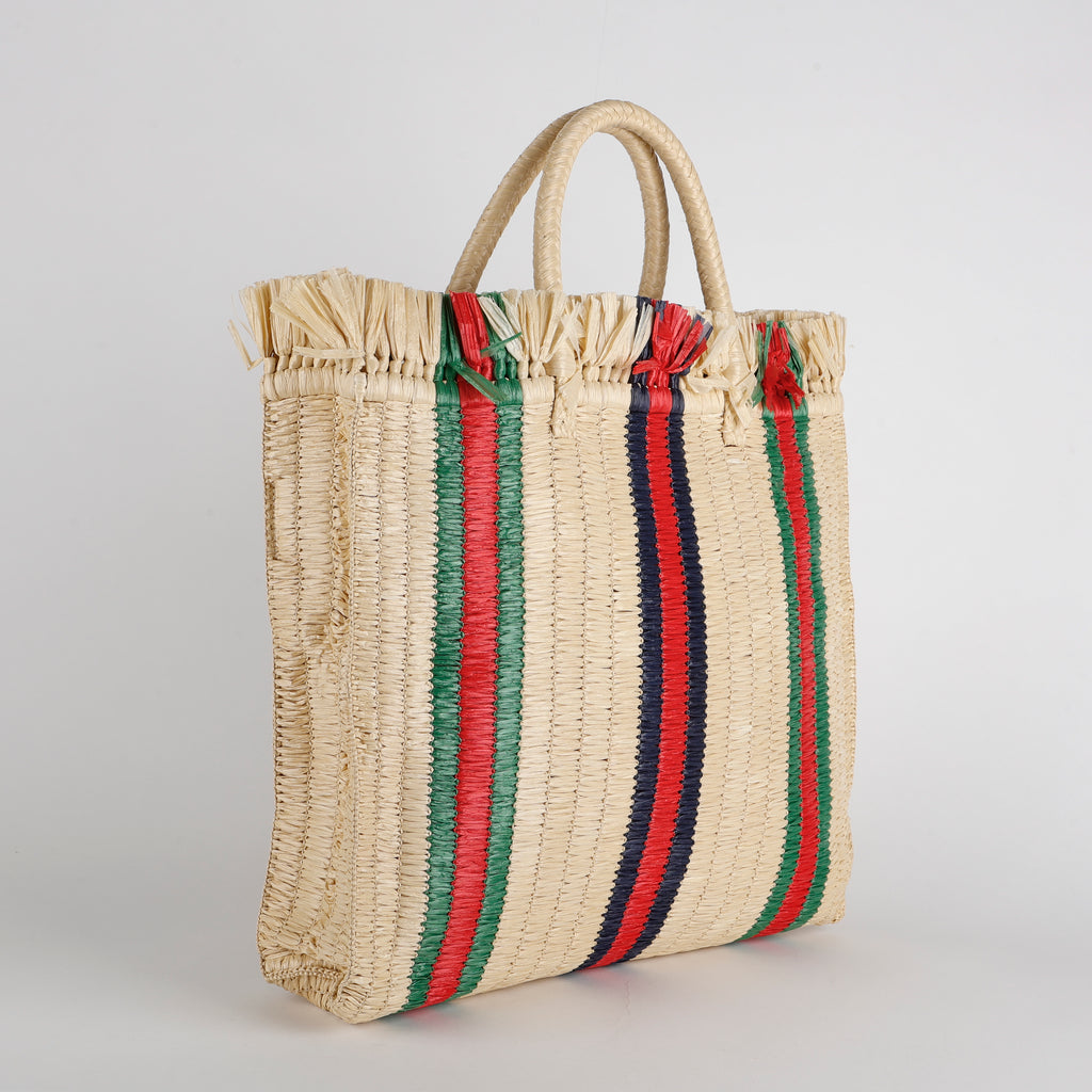 Web Cestino Tote, Raffia