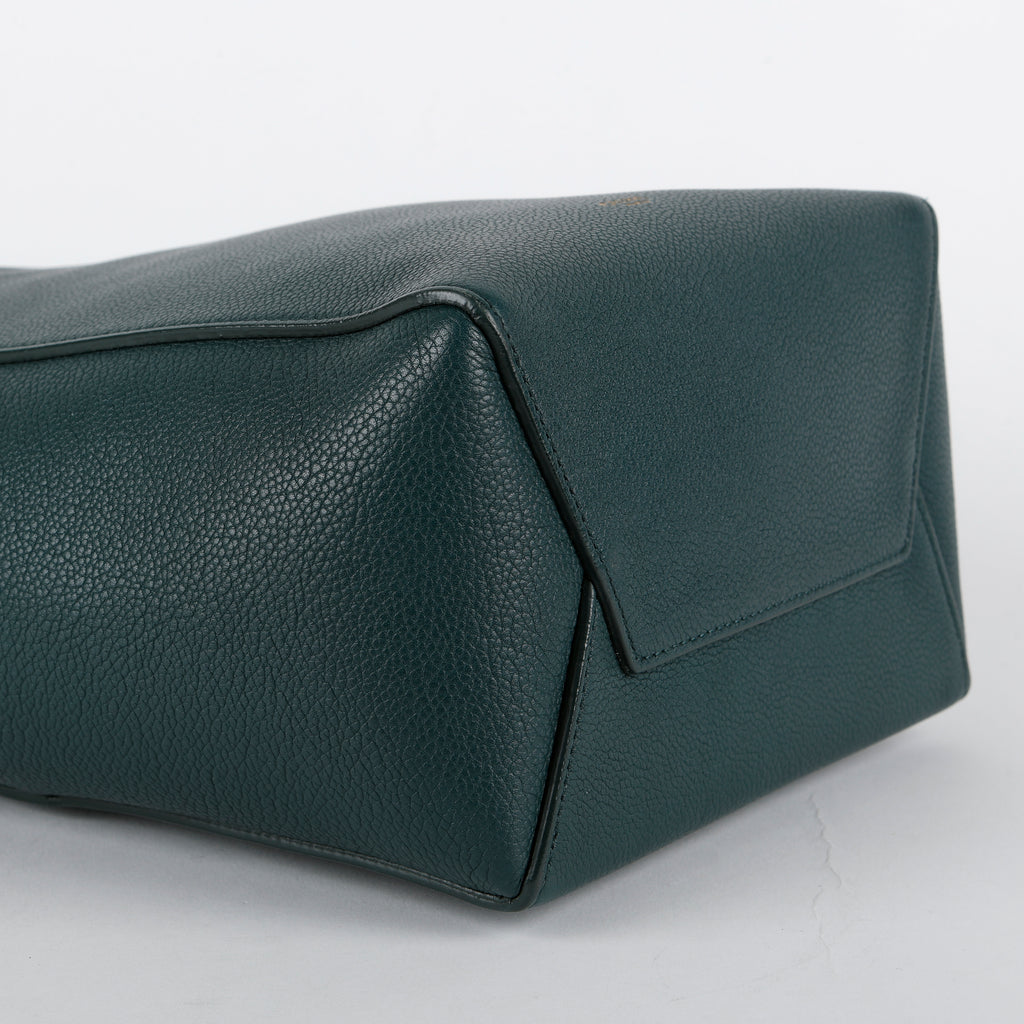 Small Sangle Bag, Green Grained Calfskin