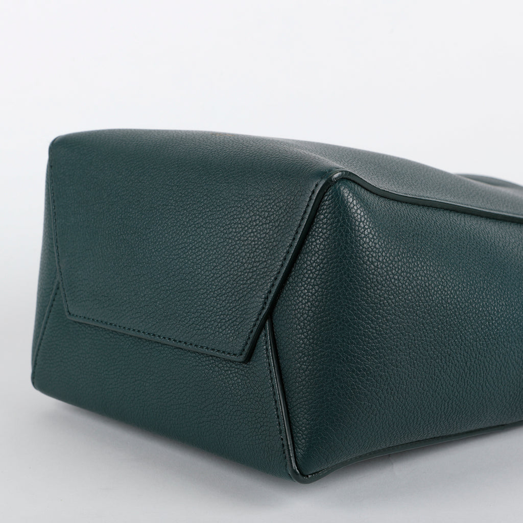 Small Sangle Bag, Green Grained Calfskin