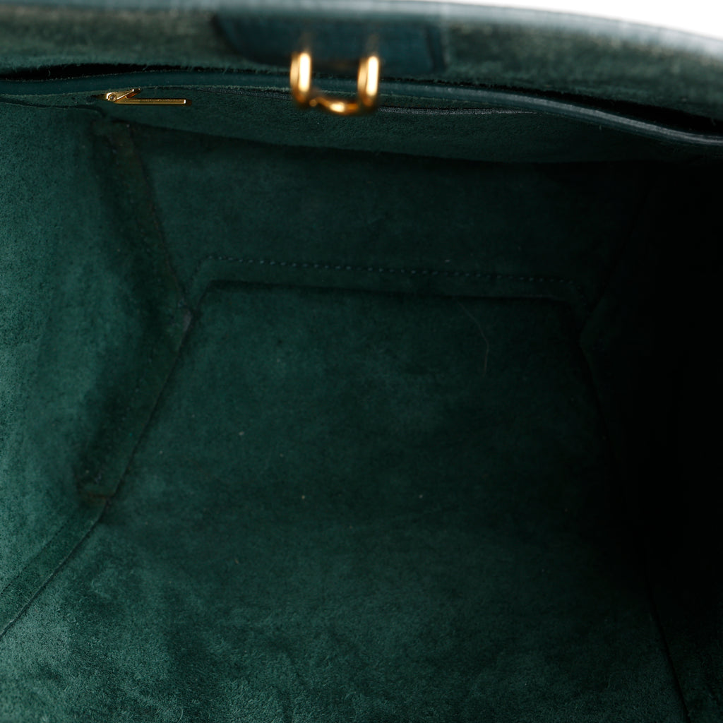 Small Sangle Bag, Green Grained Calfskin