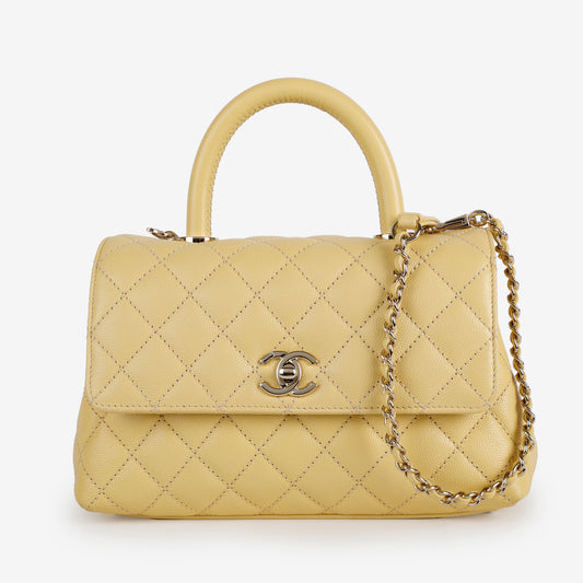 Small Coco Handle, Yellow Caviar