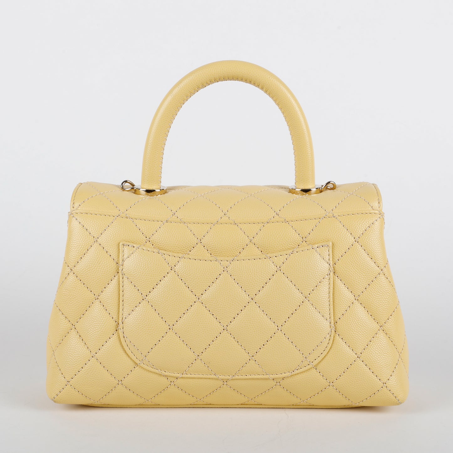 Small Coco Handle, Yellow Caviar