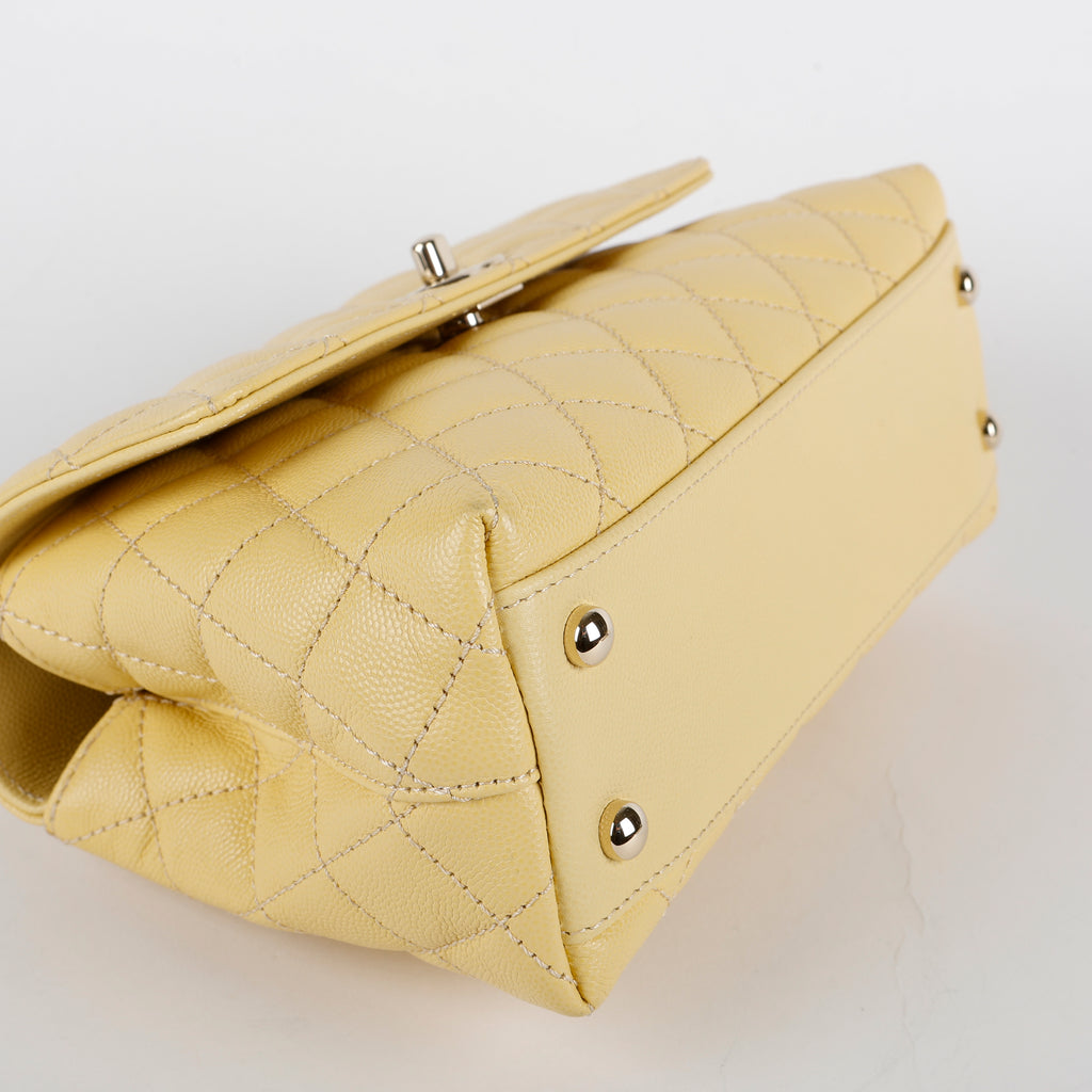 Small Coco Handle, Yellow Caviar