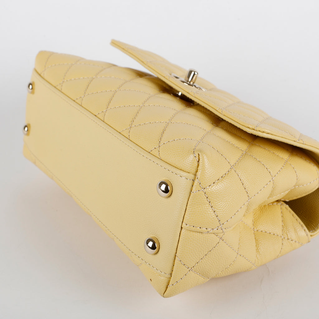 Small Coco Handle, Yellow Caviar